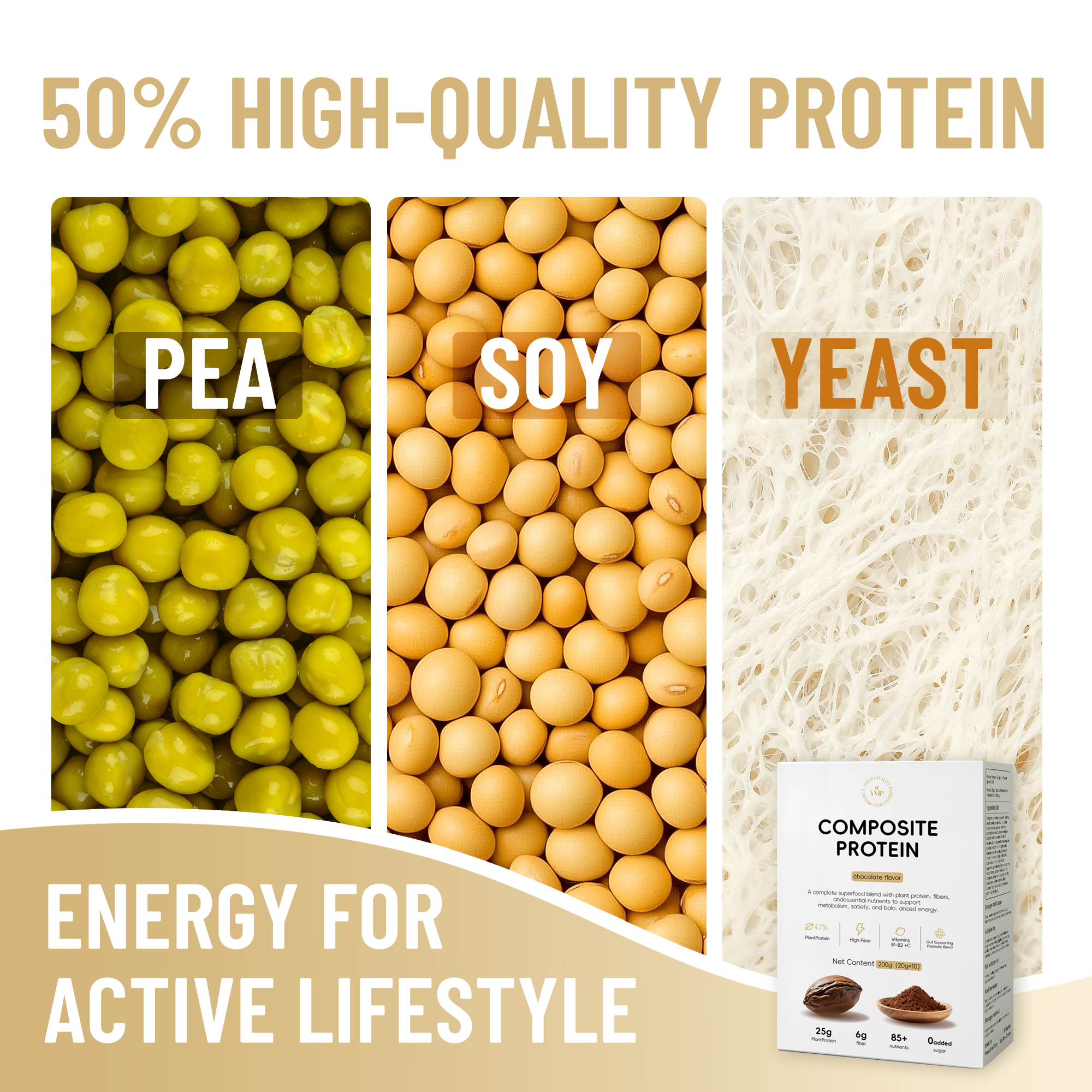 YVIP Superfood Protein Powder – High-Protein Daily Nutrition | 1-Box Bundle