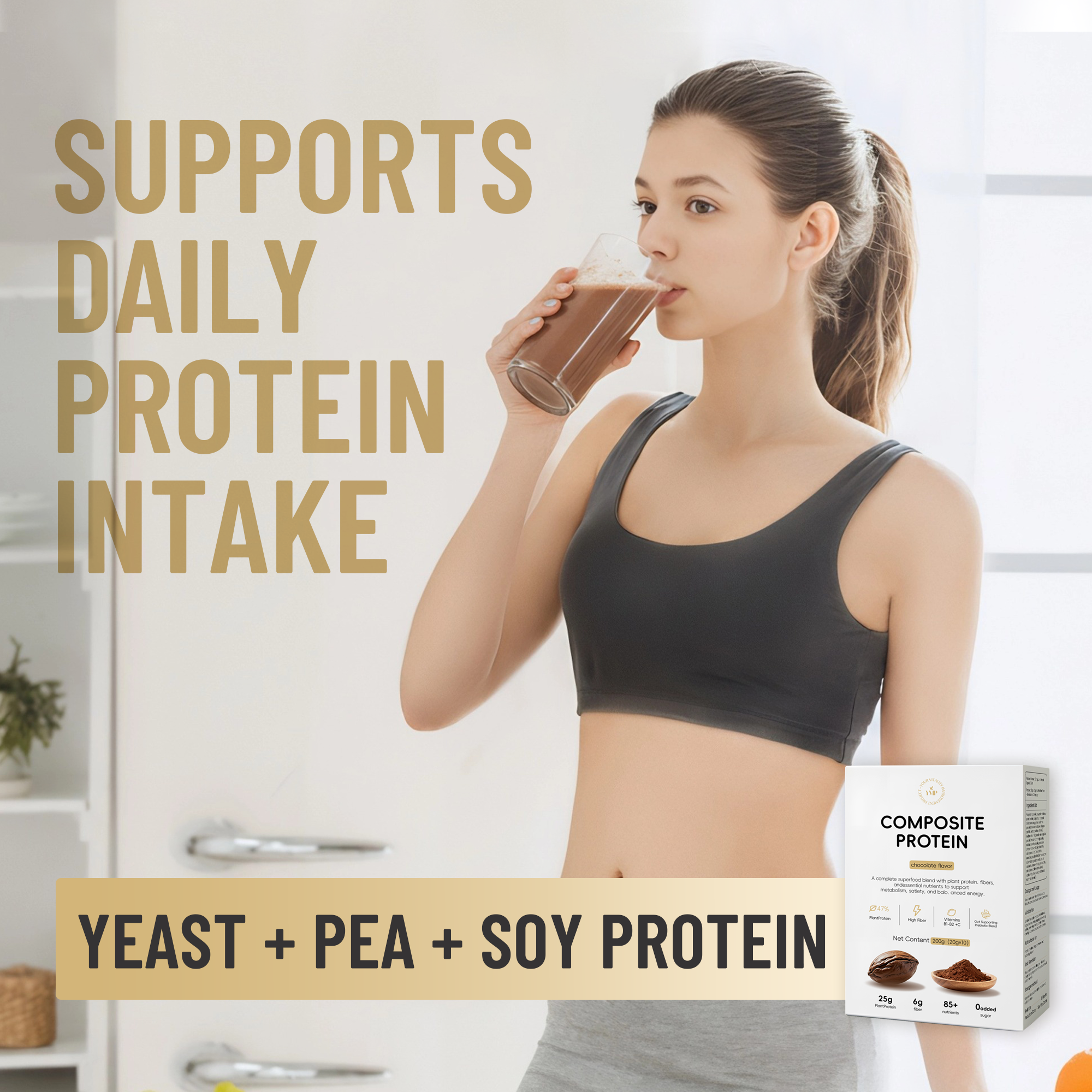 YVIP Superfood Protein Powder – High-Protein Daily Nutrition– 3-Box Bundle