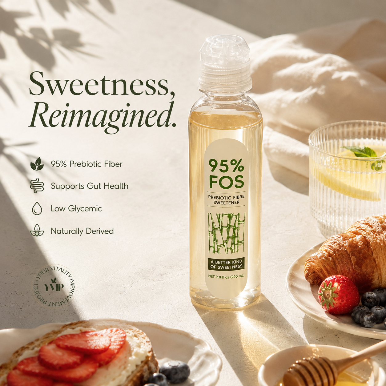 95% FOS Prebiotic Fiber Sweetner