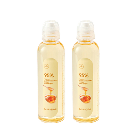 YVIP 95% FOS Prebiotic Fiber Syrup – 2 Bottles | Plant-Based Soluble Sweetener, No Added Sugar, 1.6g Natural Sweetness per Serving